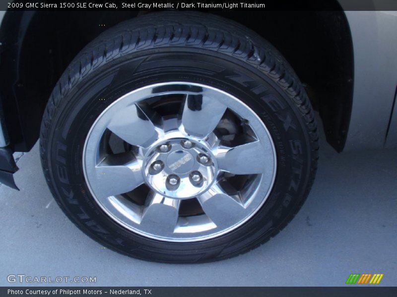 Steel Gray Metallic / Dark Titanium/Light Titanium 2009 GMC Sierra 1500 SLE Crew Cab