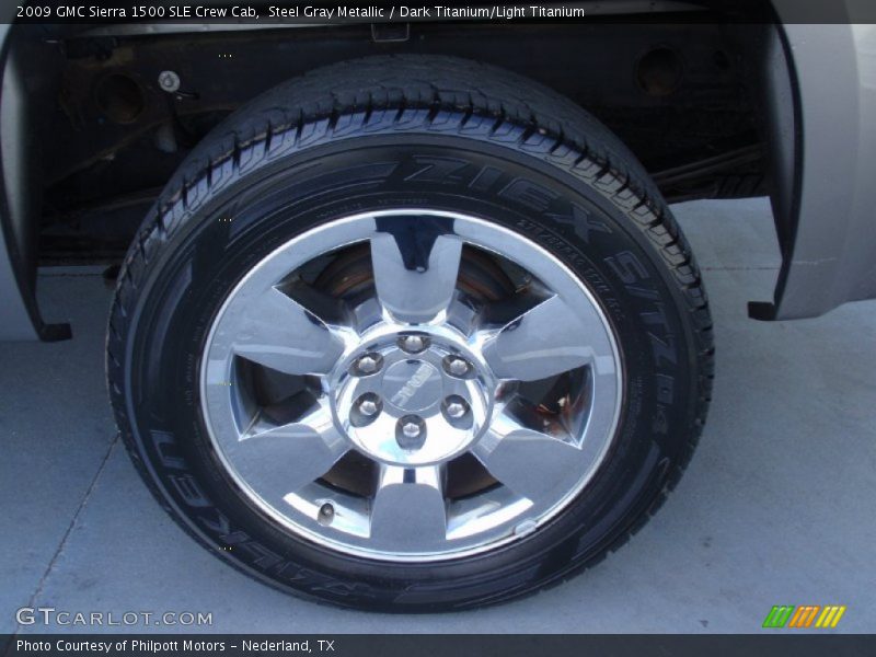 Steel Gray Metallic / Dark Titanium/Light Titanium 2009 GMC Sierra 1500 SLE Crew Cab