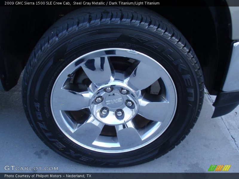 Steel Gray Metallic / Dark Titanium/Light Titanium 2009 GMC Sierra 1500 SLE Crew Cab