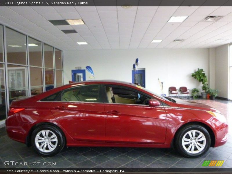 Venetian Red / Camel 2011 Hyundai Sonata GLS