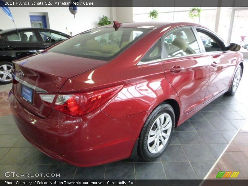 Venetian Red / Camel 2011 Hyundai Sonata GLS