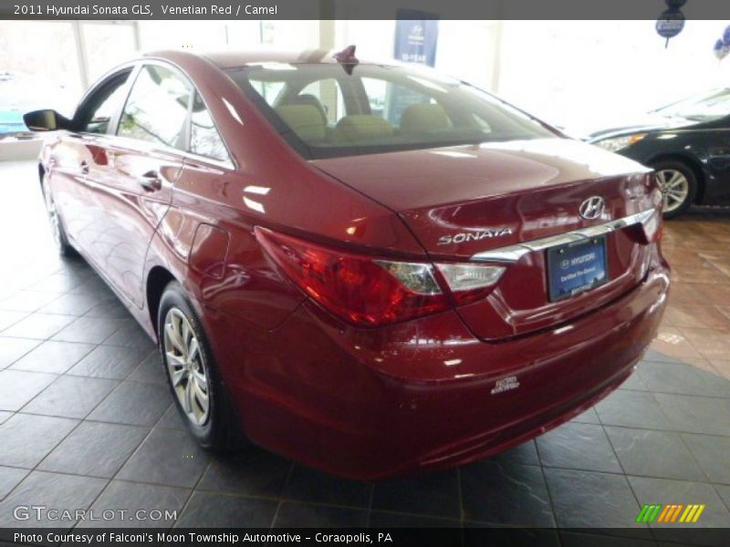 Venetian Red / Camel 2011 Hyundai Sonata GLS