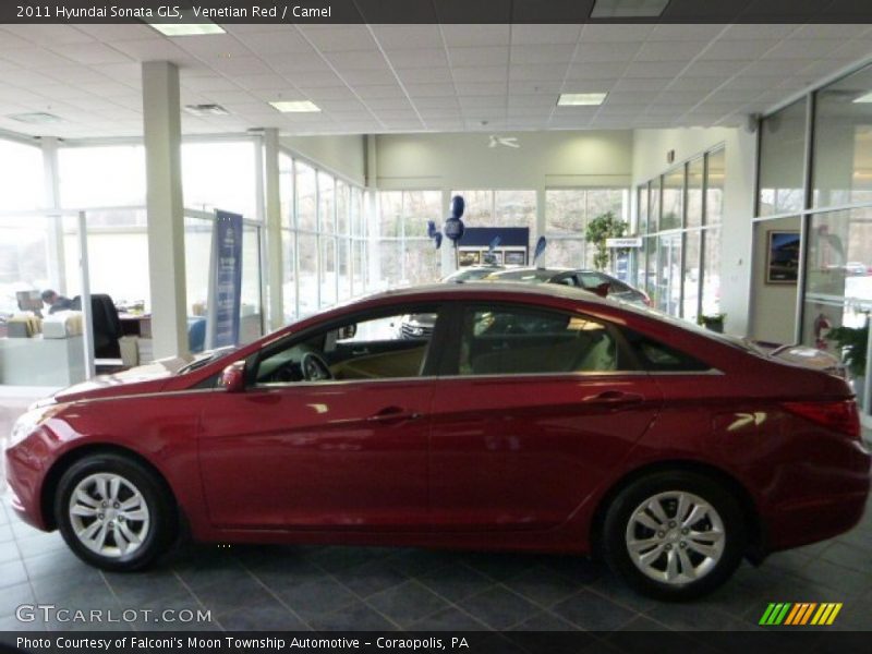 Venetian Red / Camel 2011 Hyundai Sonata GLS