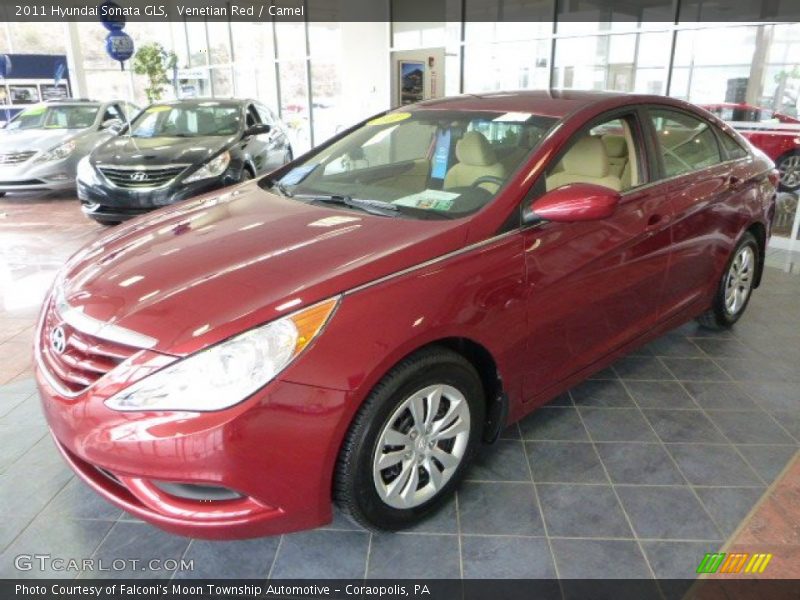 Venetian Red / Camel 2011 Hyundai Sonata GLS