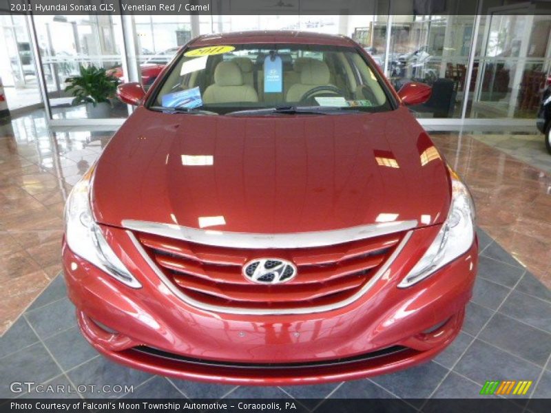 Venetian Red / Camel 2011 Hyundai Sonata GLS