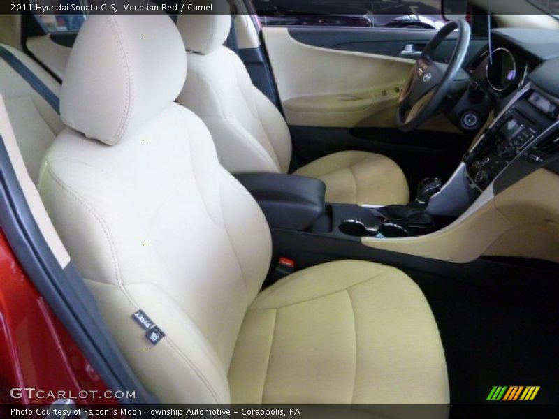 Venetian Red / Camel 2011 Hyundai Sonata GLS
