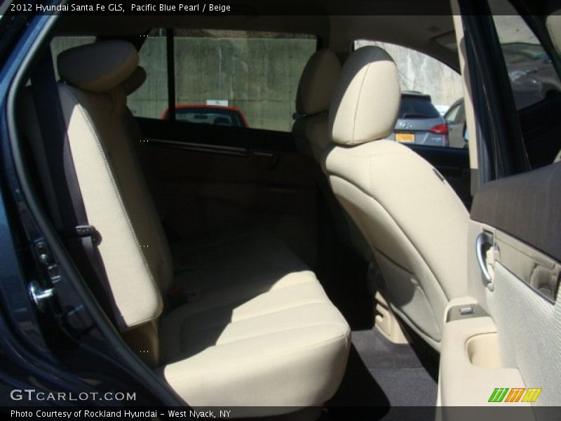 Pacific Blue Pearl / Beige 2012 Hyundai Santa Fe GLS