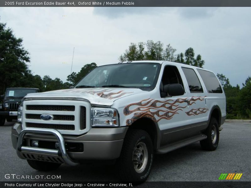 Oxford White / Medium Pebble 2005 Ford Excursion Eddie Bauer 4x4