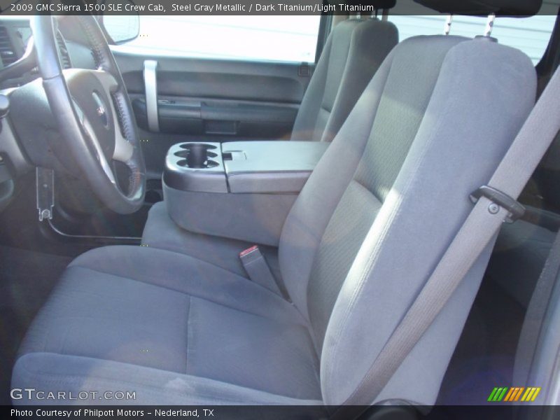 Steel Gray Metallic / Dark Titanium/Light Titanium 2009 GMC Sierra 1500 SLE Crew Cab