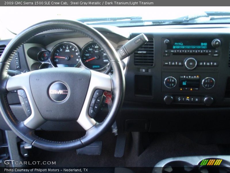 Steel Gray Metallic / Dark Titanium/Light Titanium 2009 GMC Sierra 1500 SLE Crew Cab