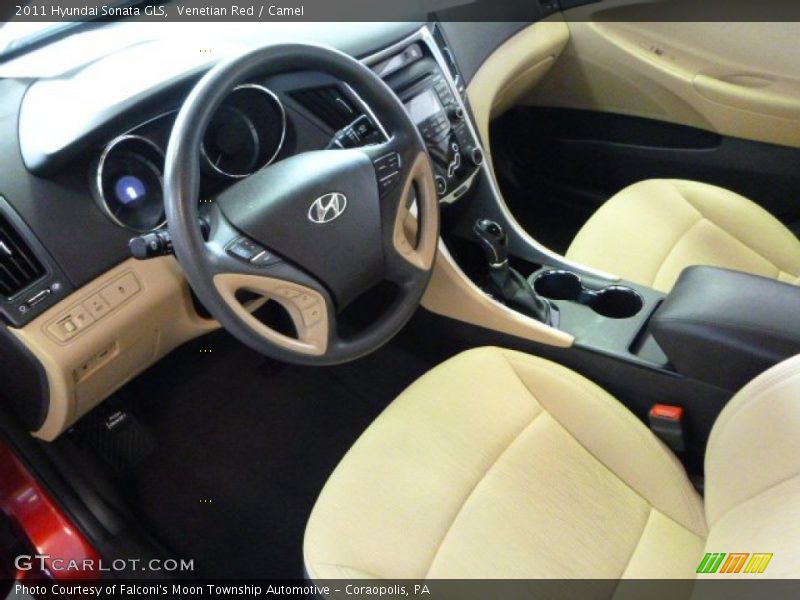 Venetian Red / Camel 2011 Hyundai Sonata GLS