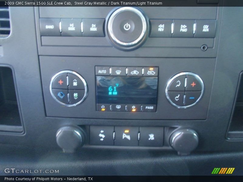 Steel Gray Metallic / Dark Titanium/Light Titanium 2009 GMC Sierra 1500 SLE Crew Cab