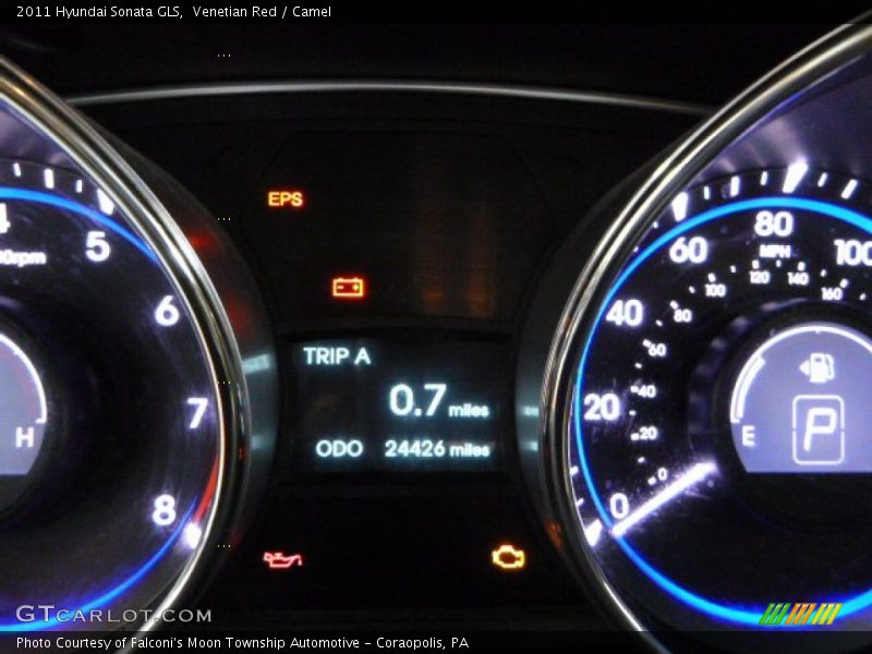Venetian Red / Camel 2011 Hyundai Sonata GLS
