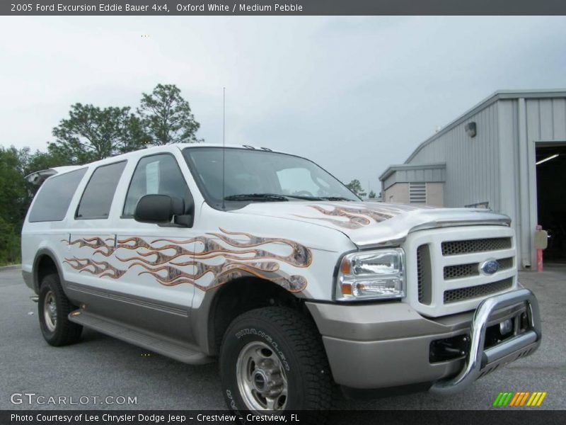 Oxford White / Medium Pebble 2005 Ford Excursion Eddie Bauer 4x4