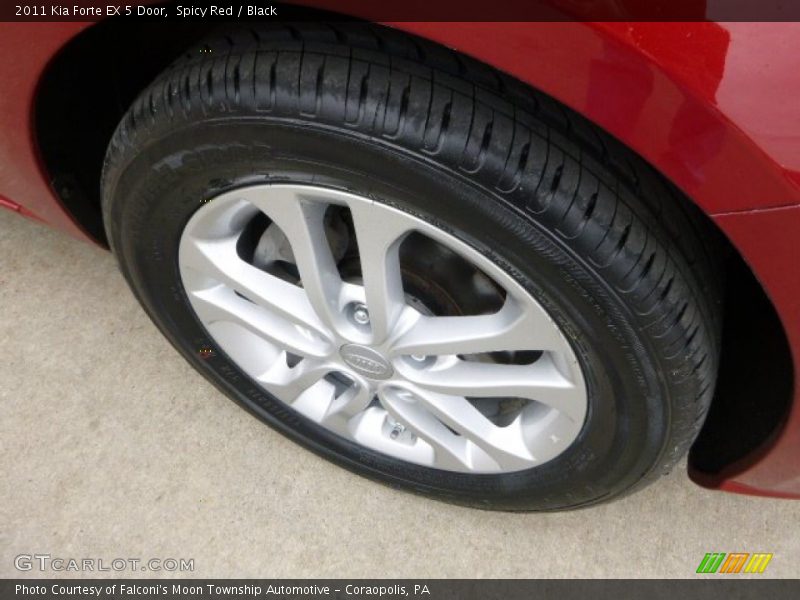 Spicy Red / Black 2011 Kia Forte EX 5 Door