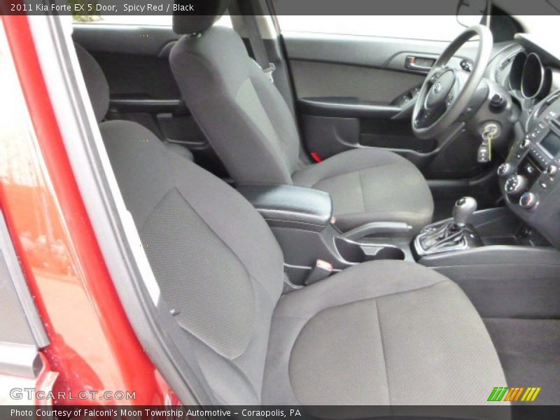 Spicy Red / Black 2011 Kia Forte EX 5 Door