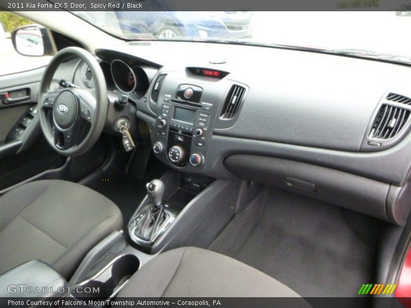 Spicy Red / Black 2011 Kia Forte EX 5 Door