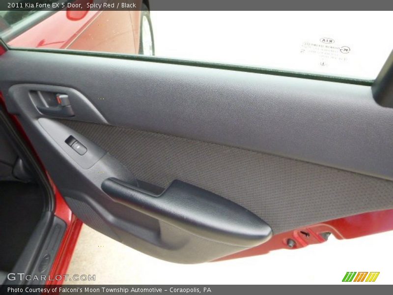 Spicy Red / Black 2011 Kia Forte EX 5 Door