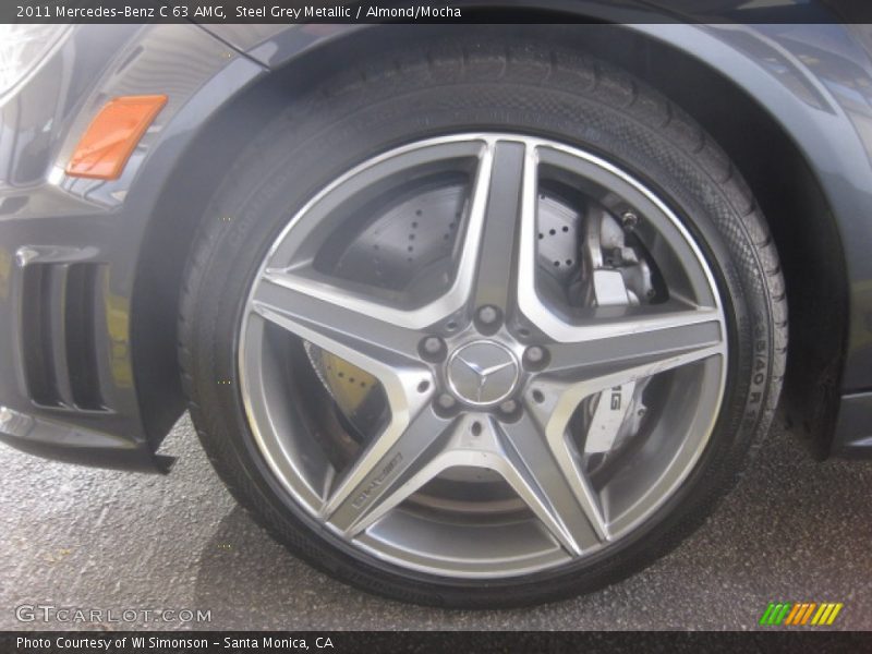 Steel Grey Metallic / Almond/Mocha 2011 Mercedes-Benz C 63 AMG