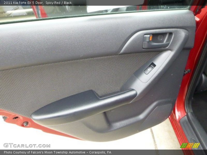 Spicy Red / Black 2011 Kia Forte EX 5 Door