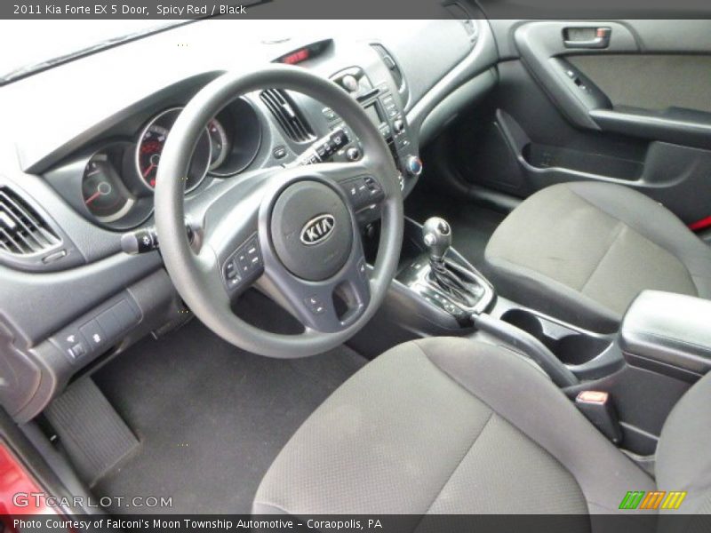 Spicy Red / Black 2011 Kia Forte EX 5 Door
