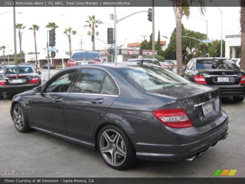 Steel Grey Metallic / Almond/Mocha 2011 Mercedes-Benz C 63 AMG