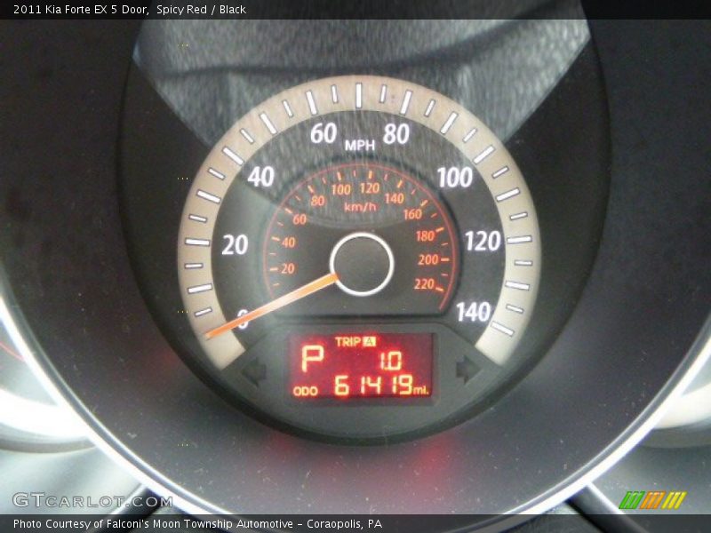 Spicy Red / Black 2011 Kia Forte EX 5 Door