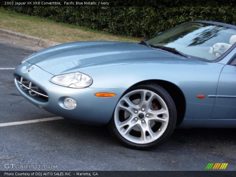 Pacific Blue Metallic / Ivory 2003 Jaguar XK XK8 Convertible