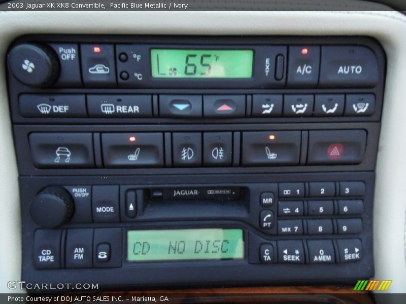 Controls of 2003 XK XK8 Convertible
