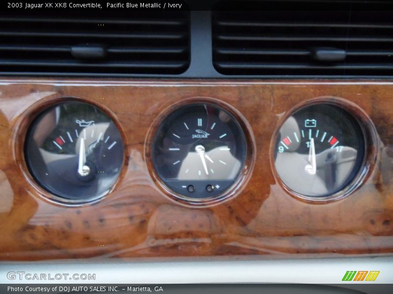 Pacific Blue Metallic / Ivory 2003 Jaguar XK XK8 Convertible