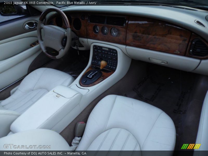 Pacific Blue Metallic / Ivory 2003 Jaguar XK XK8 Convertible