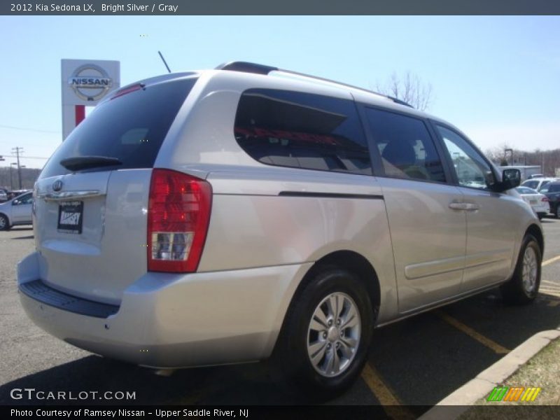 Bright Silver / Gray 2012 Kia Sedona LX