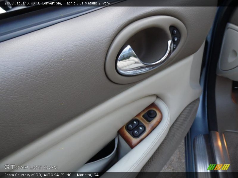 Pacific Blue Metallic / Ivory 2003 Jaguar XK XK8 Convertible