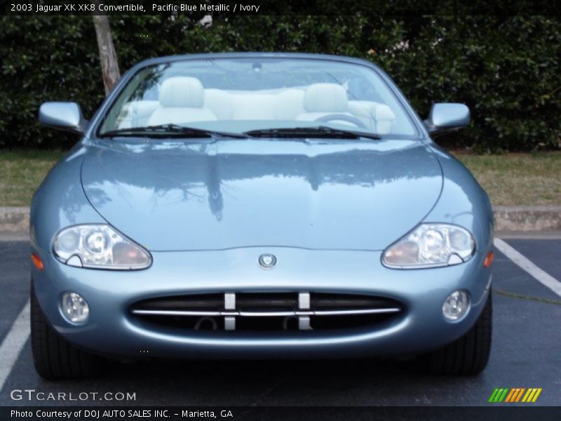 Pacific Blue Metallic / Ivory 2003 Jaguar XK XK8 Convertible