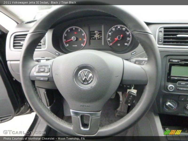 Black / Titan Black 2011 Volkswagen Jetta SE Sedan