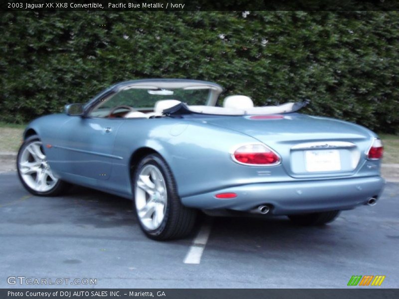 Pacific Blue Metallic / Ivory 2003 Jaguar XK XK8 Convertible