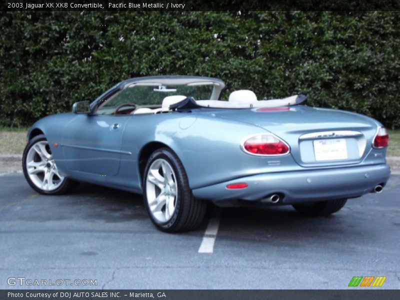 Pacific Blue Metallic / Ivory 2003 Jaguar XK XK8 Convertible