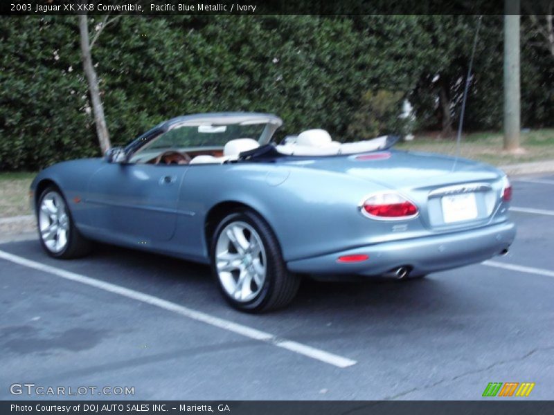 Pacific Blue Metallic / Ivory 2003 Jaguar XK XK8 Convertible