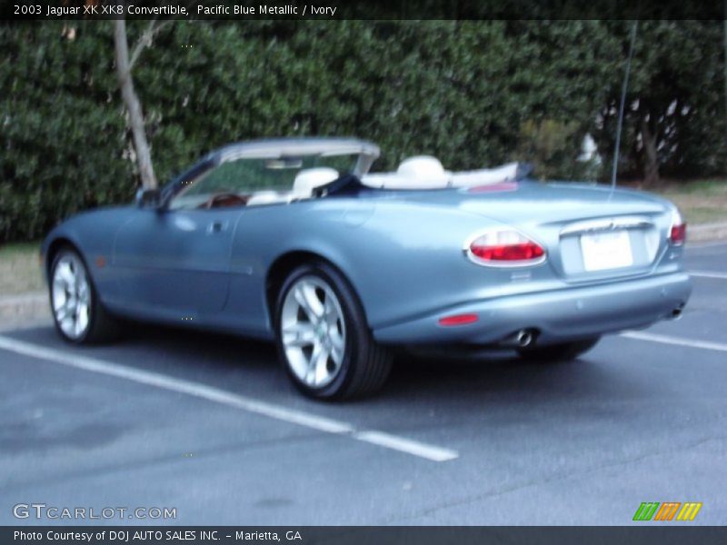 Pacific Blue Metallic / Ivory 2003 Jaguar XK XK8 Convertible