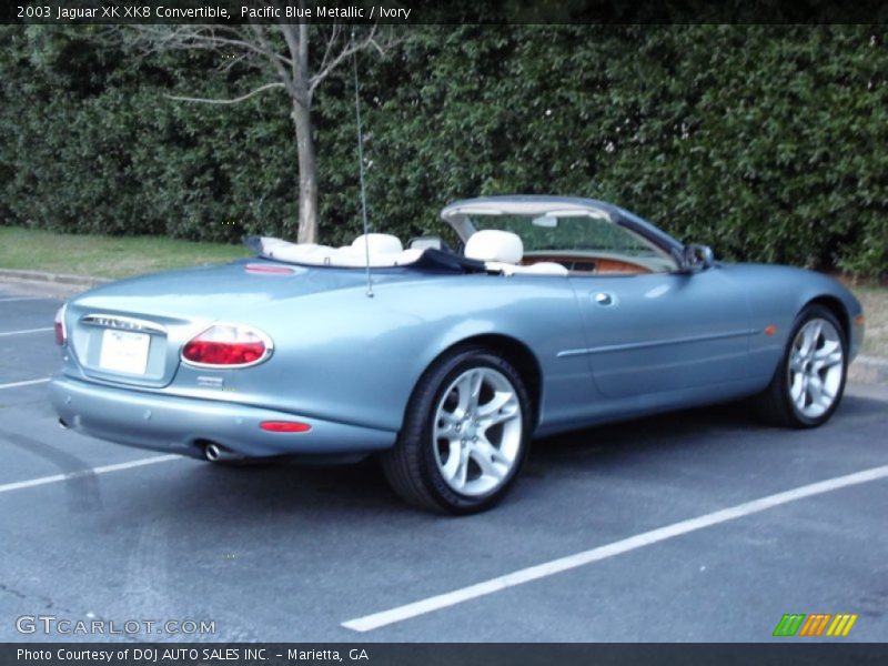 Pacific Blue Metallic / Ivory 2003 Jaguar XK XK8 Convertible