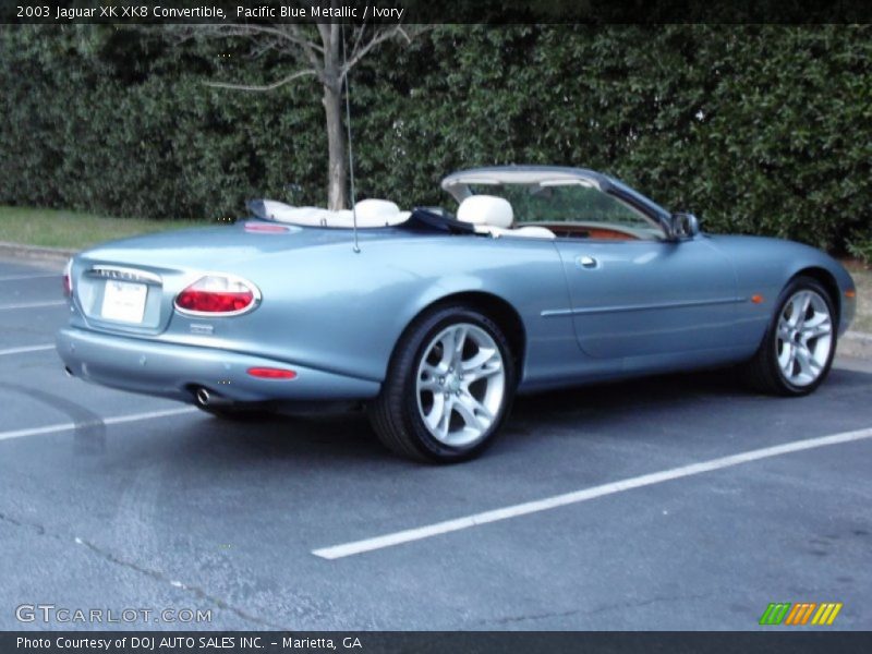 Pacific Blue Metallic / Ivory 2003 Jaguar XK XK8 Convertible