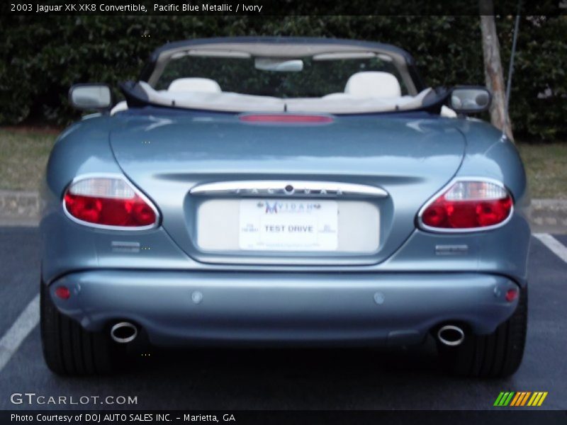 Pacific Blue Metallic / Ivory 2003 Jaguar XK XK8 Convertible