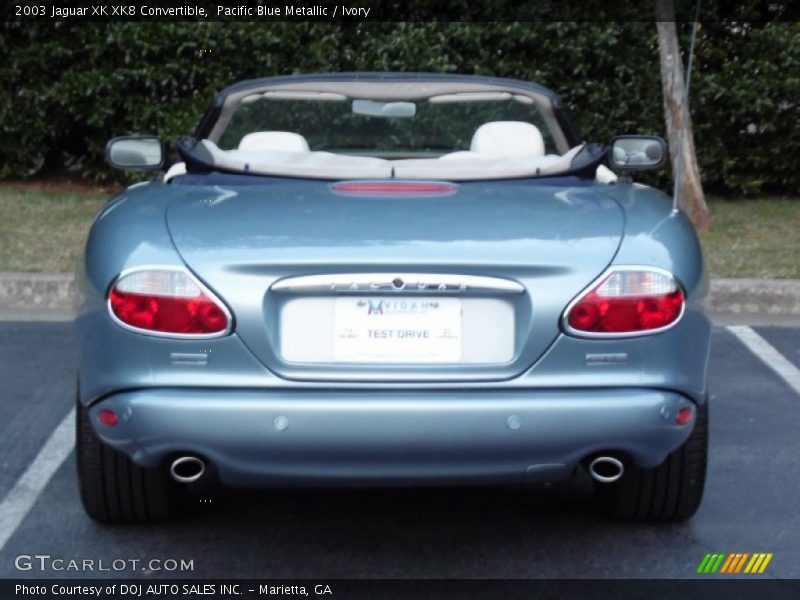 Pacific Blue Metallic / Ivory 2003 Jaguar XK XK8 Convertible