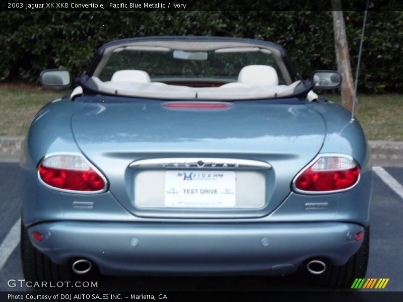Pacific Blue Metallic / Ivory 2003 Jaguar XK XK8 Convertible