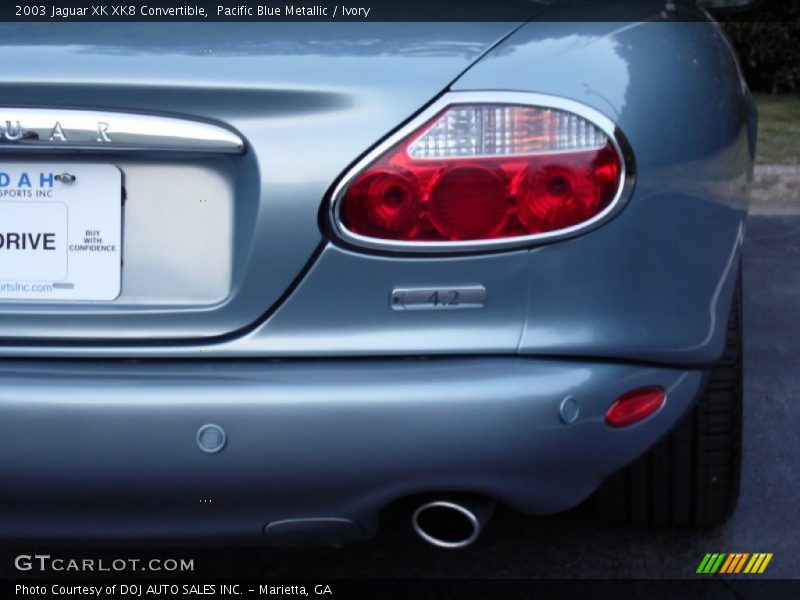 Pacific Blue Metallic / Ivory 2003 Jaguar XK XK8 Convertible