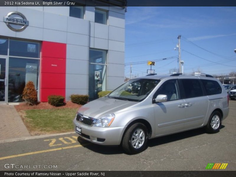 Bright Silver / Gray 2012 Kia Sedona LX