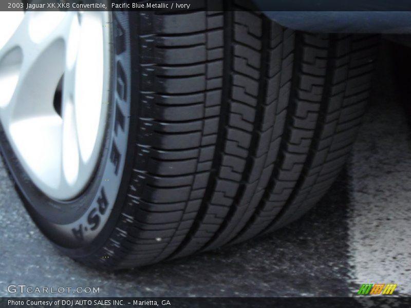Pacific Blue Metallic / Ivory 2003 Jaguar XK XK8 Convertible