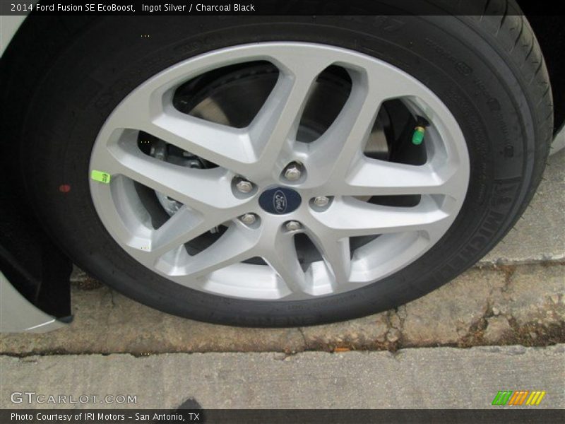Ingot Silver / Charcoal Black 2014 Ford Fusion SE EcoBoost