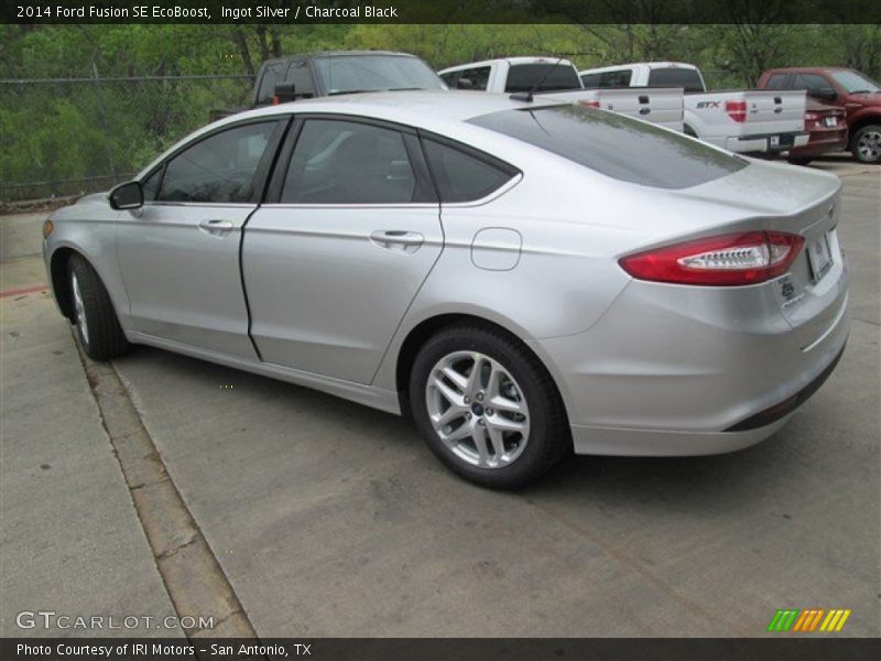 Ingot Silver / Charcoal Black 2014 Ford Fusion SE EcoBoost