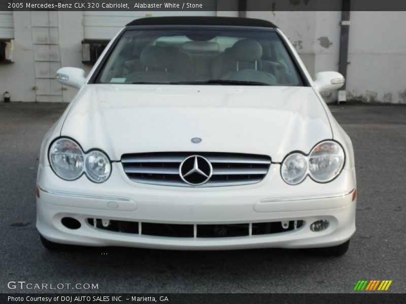 Alabaster White / Stone 2005 Mercedes-Benz CLK 320 Cabriolet